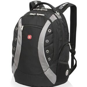 Swiss Gear SA1191 Airflow Laptop Backpack Black Gray Comfort Straps 19"